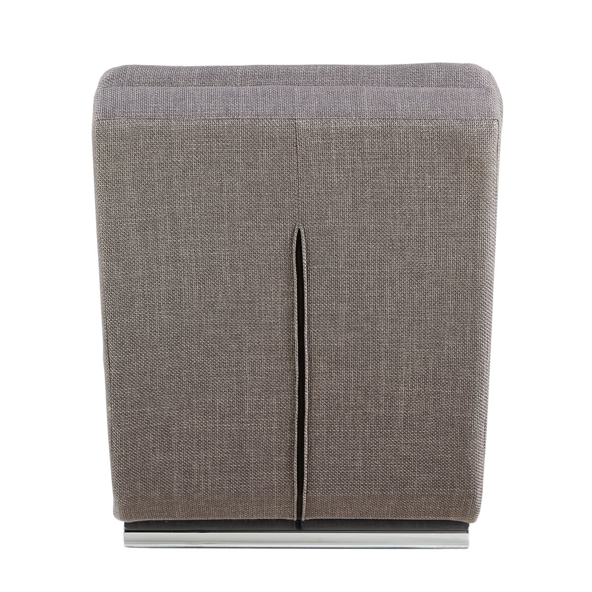 Chaise longue structuurstof grijs