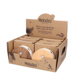 Melodiez bird sounds house with sensor - display box - incl. Batteries and 4 natural bird, ocean and jungle sounds - birdhouse with sound - Bird sounds house for the toilet for toilet