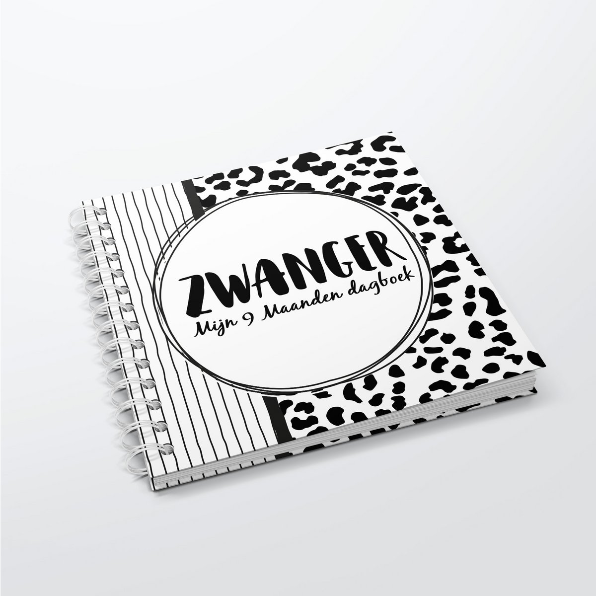 Libro de relleno SilliBeads - Mi diario de 9 meses - Tapa dura Wire-o (GAMA NEGRO/BLANCO)