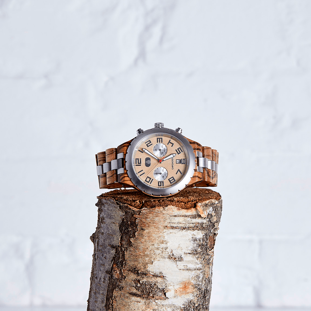 The Sandalwood - Handmade Vegan Wood Watch for Men