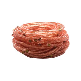 Masai-Perlen-Armband Pfirsich