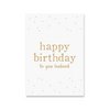 Kaart Birthday Leukerd | Goudfolie