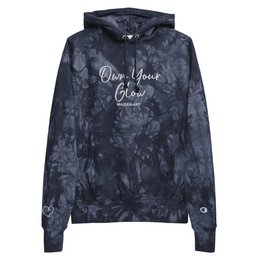 Own Your Glow Unisex Champion Batik-Hoodie mit Stickerei | Champion-Hoodie