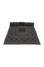 Estrella de alfombra de algodón tejida Anthracite 50/100cm