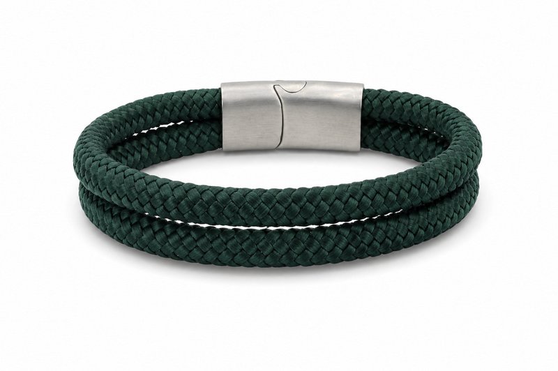 Touw armband 12mm - Caesar collectie | Editie zilver
