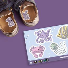 Animali acquatici - Adesivi per scarpe