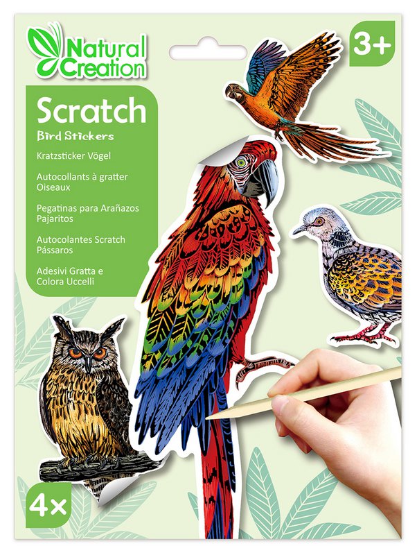 Scratch Stickers - Vogels