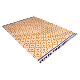 Vintage Handmade Pearl Bush Woolen Rug