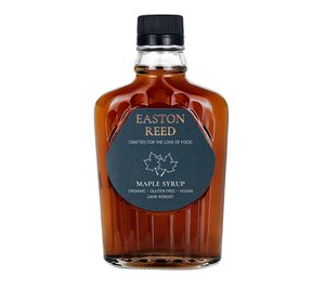 Biologische Ahornsiroop Dark Robust Taste van Easton Reed (glazen fles van 250 ml)