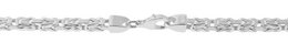 "Kilian" 925/- vero argento, catena del re, bianco, 60 cm/4 mm