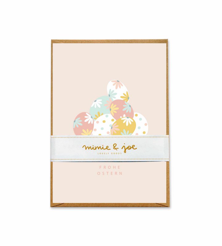 Carte de voeux "Oeufs de Pâques"