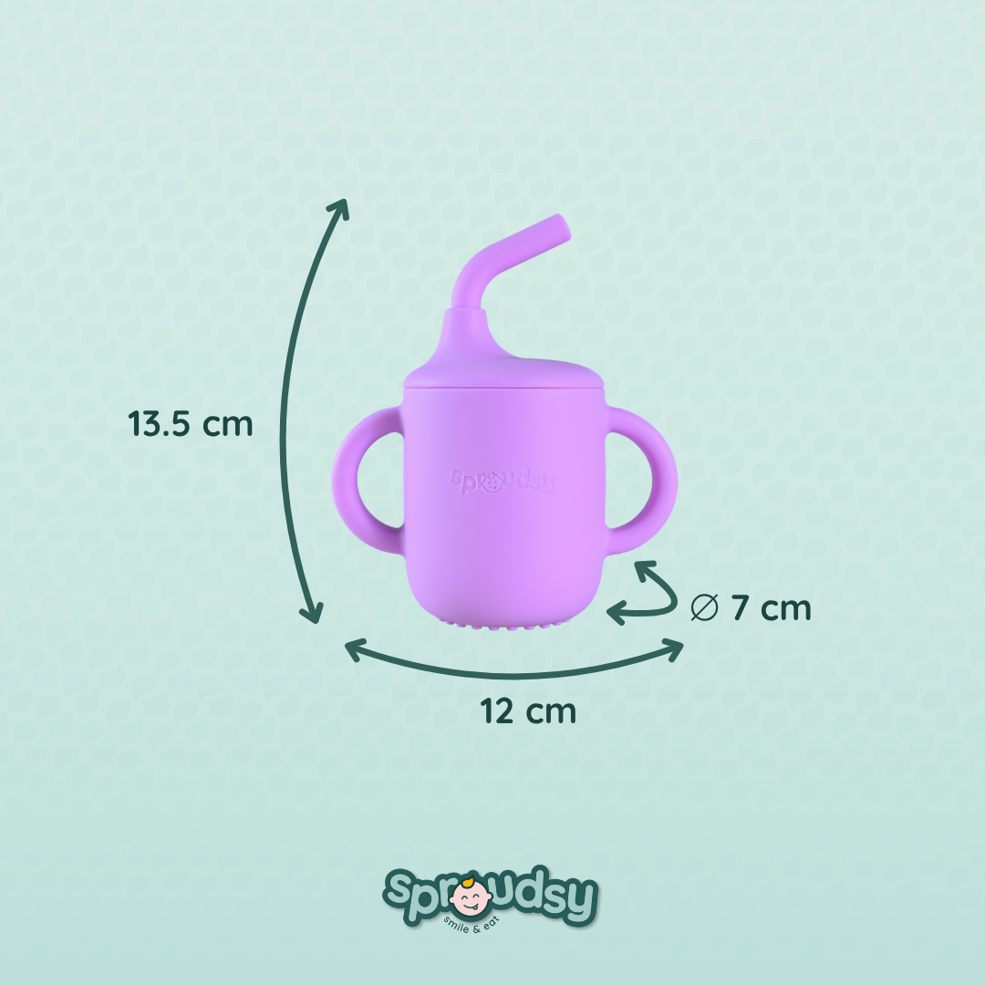 Taza de entrenamiento para bebé con pajita – Space