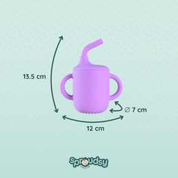 Taza de entrenamiento para bebé con pajita – Space