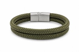 Bransoletka sznurkowa 12mm - kolekcja Caesar | Wydanie srebrne
