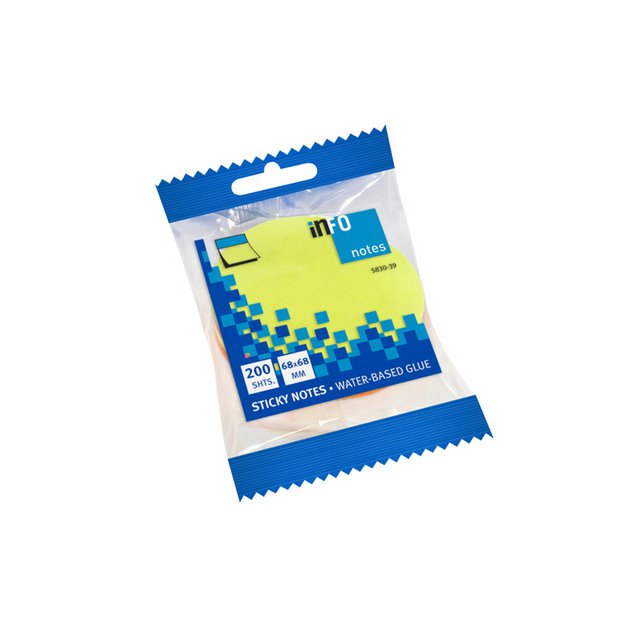 info vorm still 70x70 Tekstballon Assorti 200 Vel