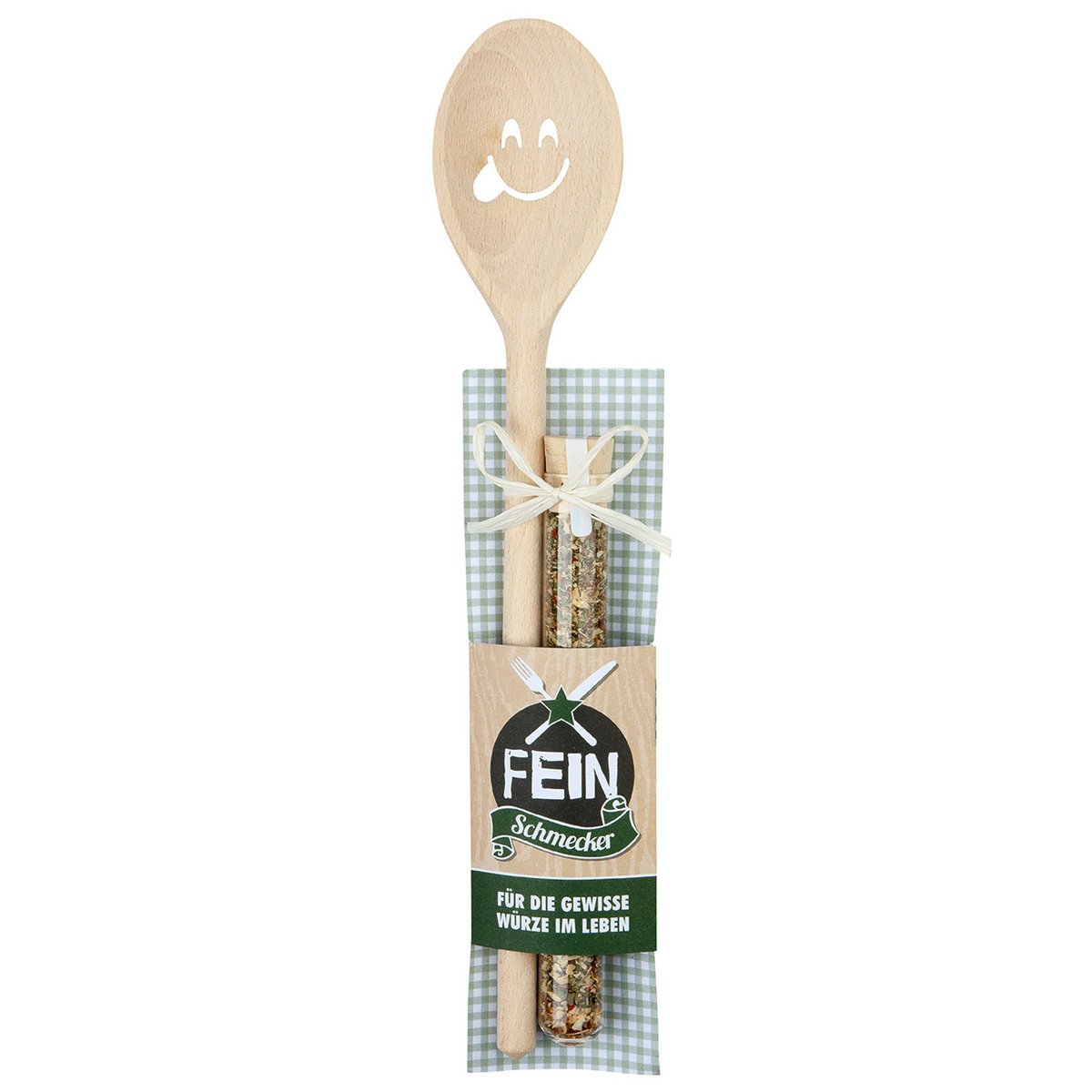 Wooden spoon + spice mix VE 6