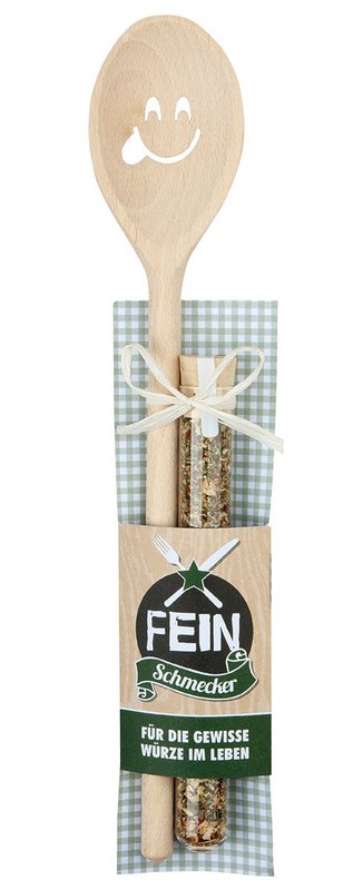 Wooden spoon + spice mix VE 6