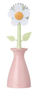 Florganic pink washing up brush with vase