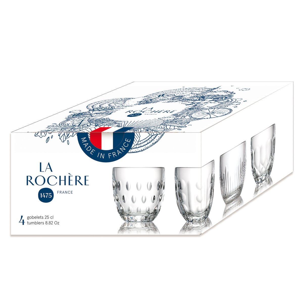 BECHER 23 CL TROQUET 4ER-SET SORTIERT