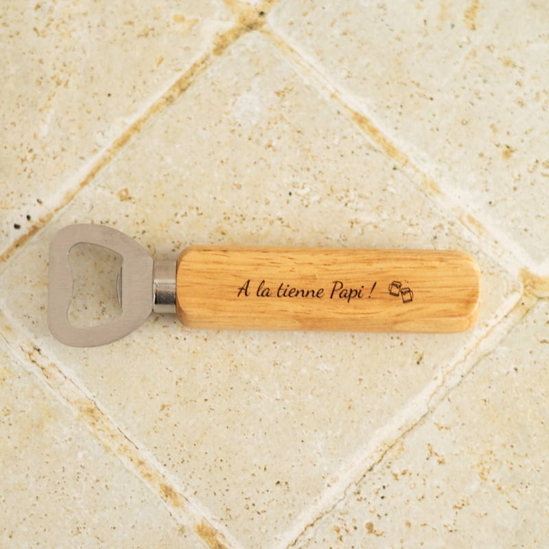 Bottle opener handle "For Papi" - My Bambou