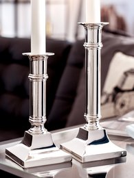 EDZARD Candlestick Candlestick Kent, silver-plated, tarnish-resistant, height 16 cm