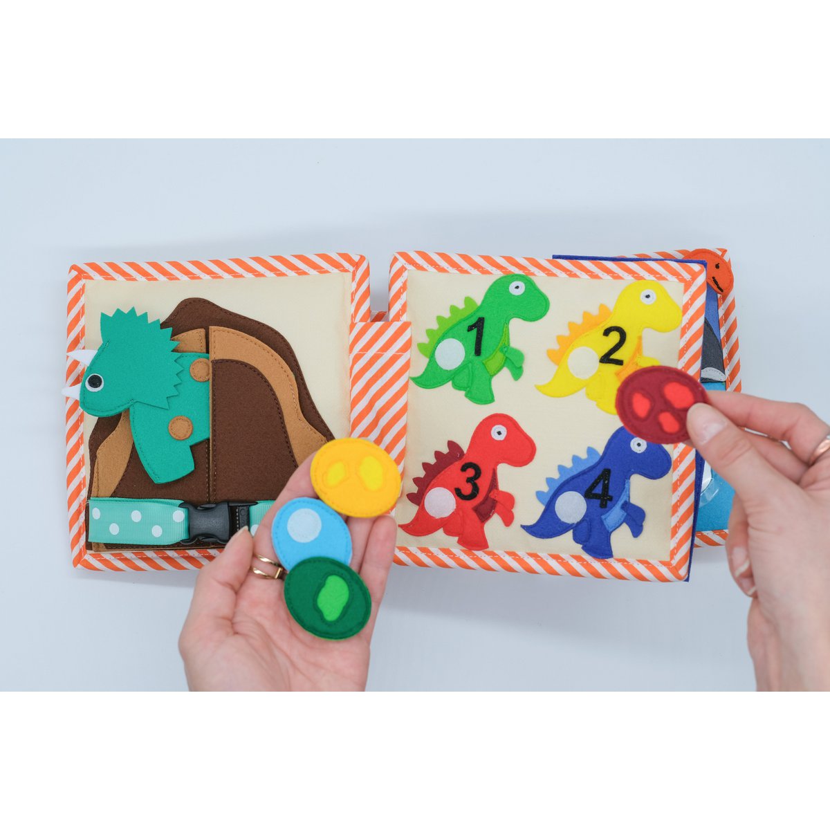 Dinosaur Friends – 6 Page Mini Quiet Book