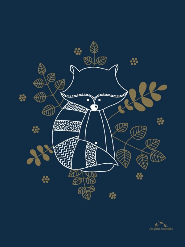 Paper poster - The raccoon