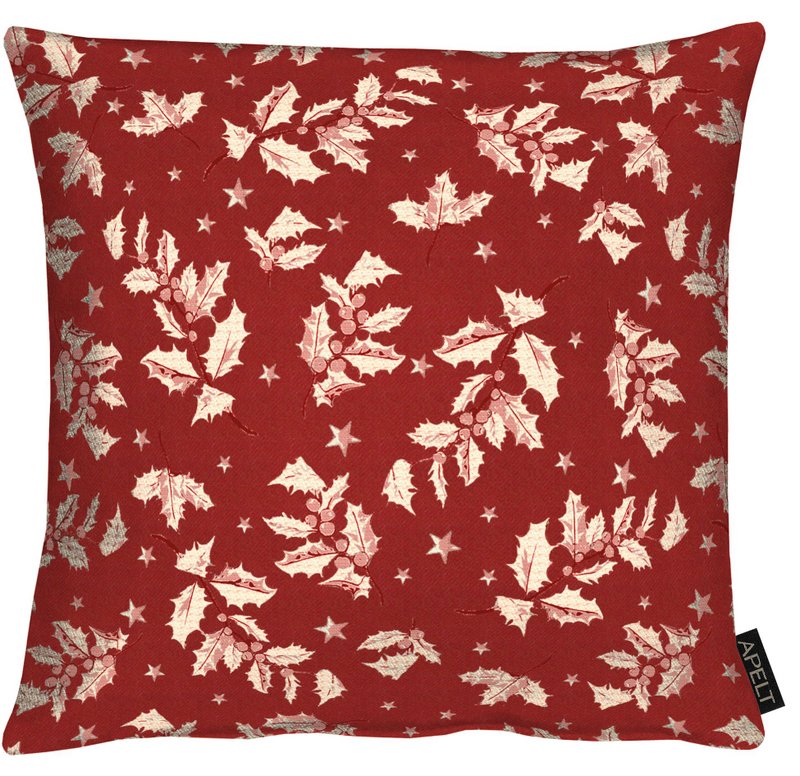 3625 kussen rood / goud - 39x39cm