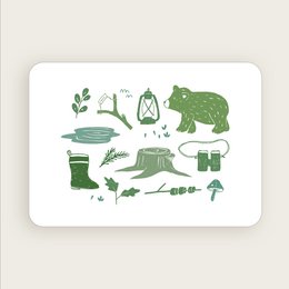 Postkarte (A6) Abenteuer, Reisen, Bär, Natur