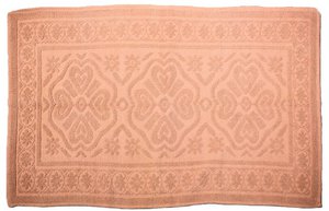 SALE Badmat Jacquard hart Soft Pink groot