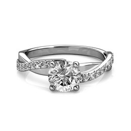 Bague Eleanor - ArgentÃ© et Cristal