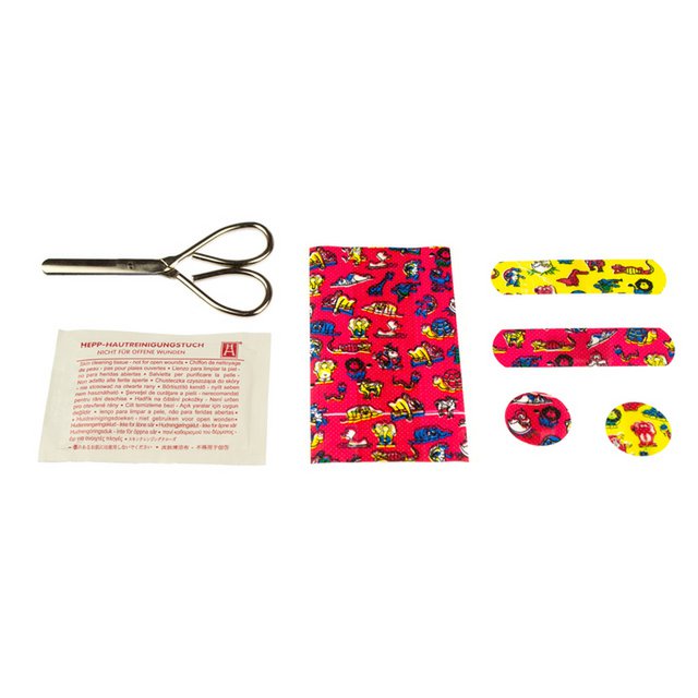 Plasters First Aid Only child ass. 20 strips incl. scissors. 5 different sizes:5x