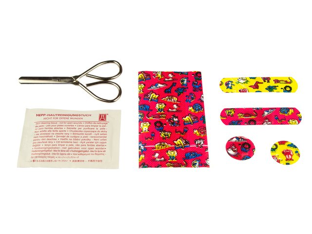 Plasters First Aid Only child ass. 20 strips incl. scissors. 5 different sizes:5x
