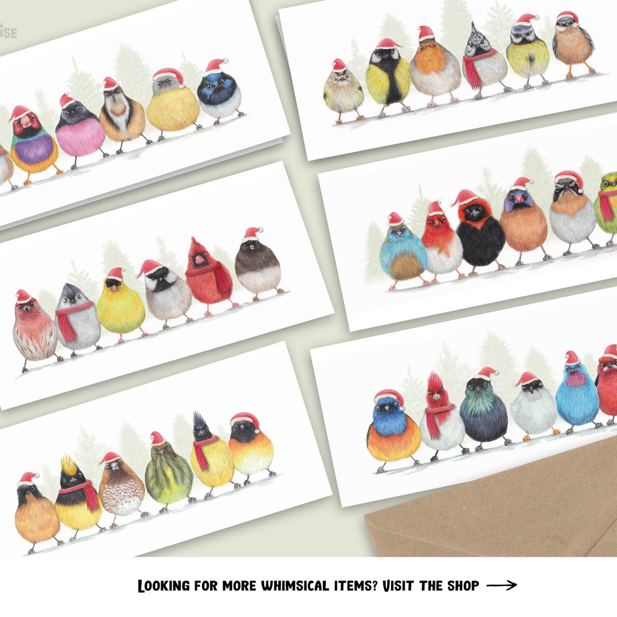 Schattige kleine vogels - dierenwenskaart - verjaardagskaarten, blanco kaart