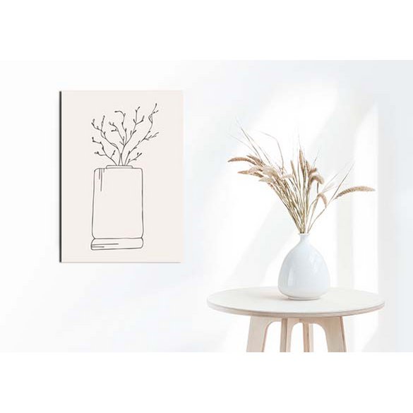 Minimale takken in vaaspaneel