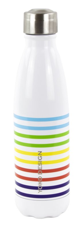 FLACONE ISOTHERM 500 ML "RAINBOW" NERO