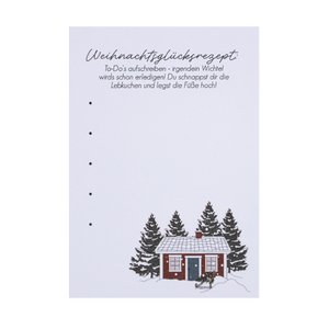 Notizblock - Weihnachtsglücksrezept
