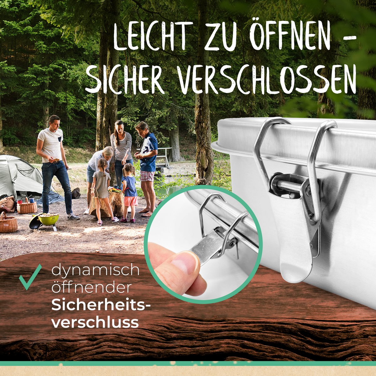 Stainless steel lunch box | stainless steel, unbreakable, leak-proof | 800ml