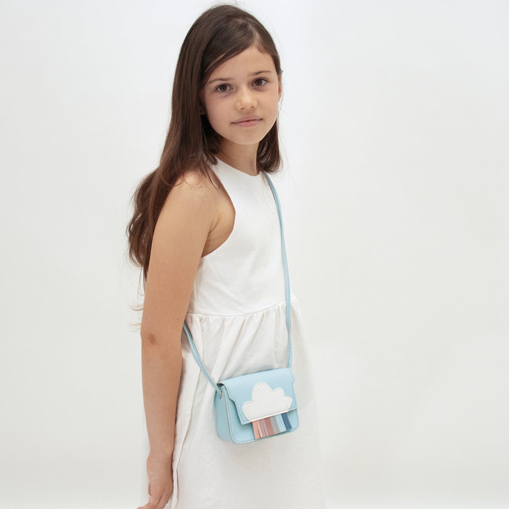 Children's shoulder bag - Mini Rainbow Blue