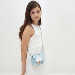 Children's shoulder bag - Mini Rainbow Blue