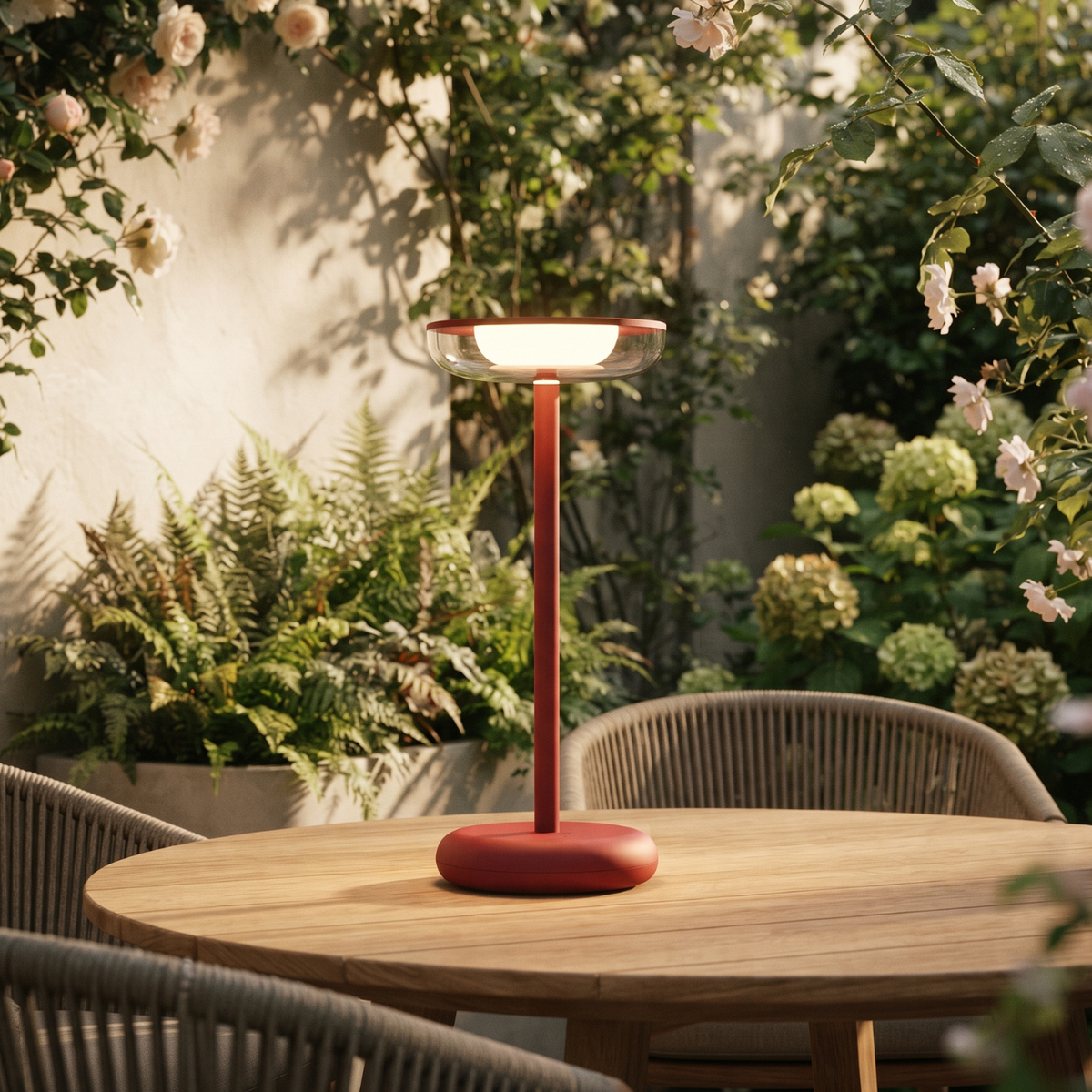 Table lamp Mykonos - Burgundy
