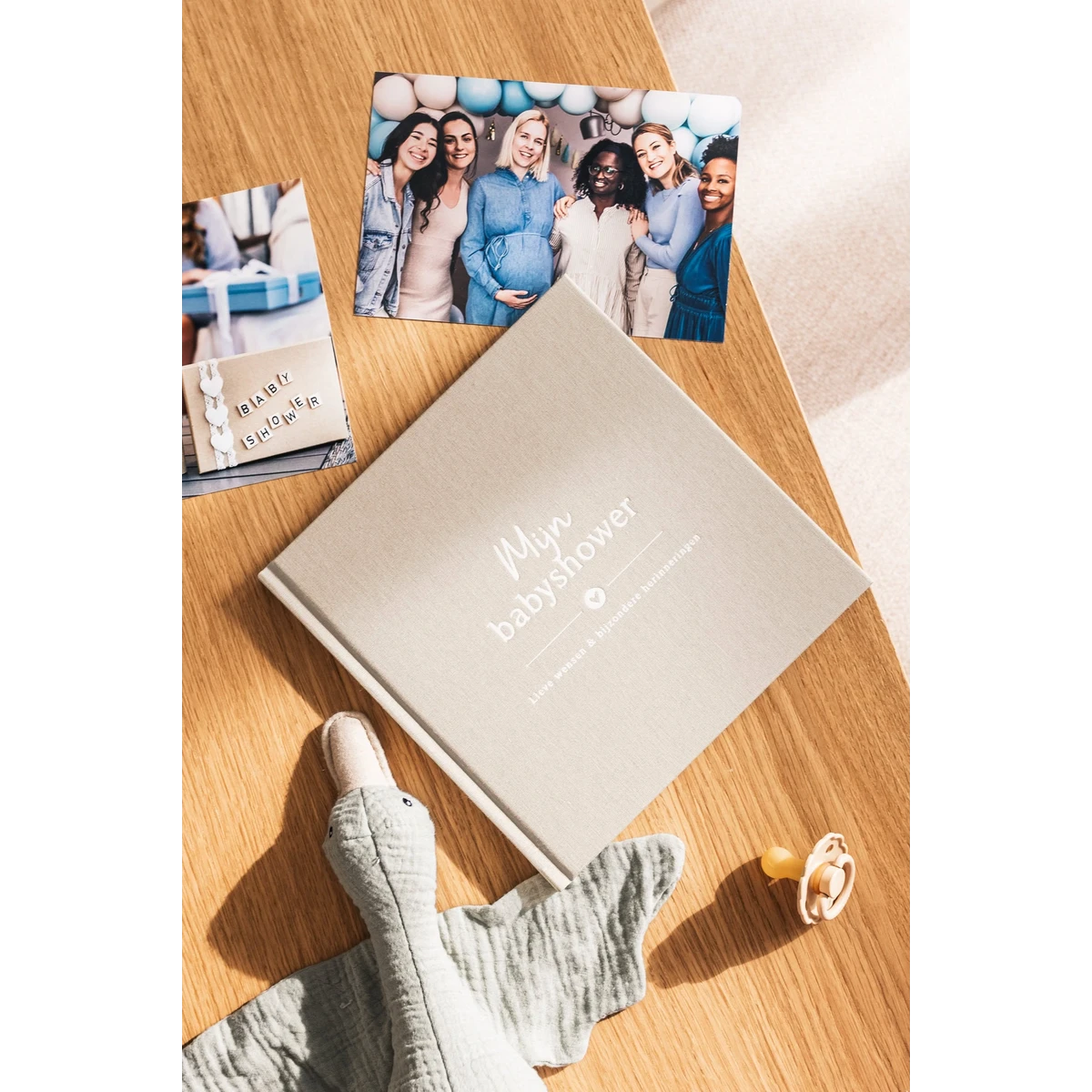 Fyllbooks Mijn babyshower boek - Linnen Taupe