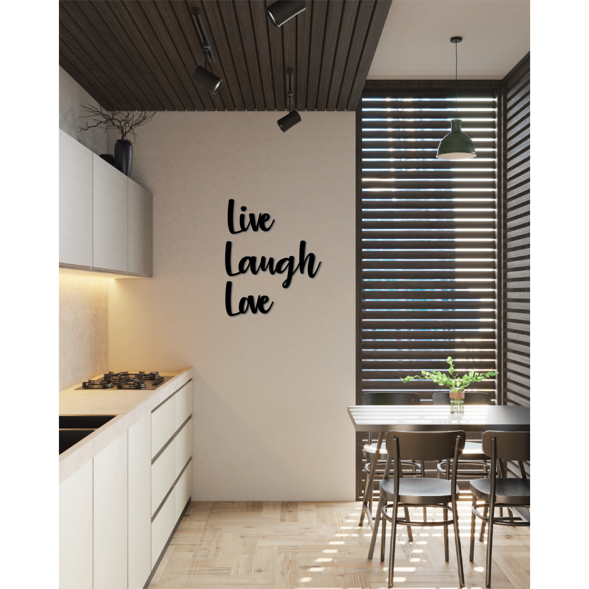 Live Laugh Love Metal Wall Art