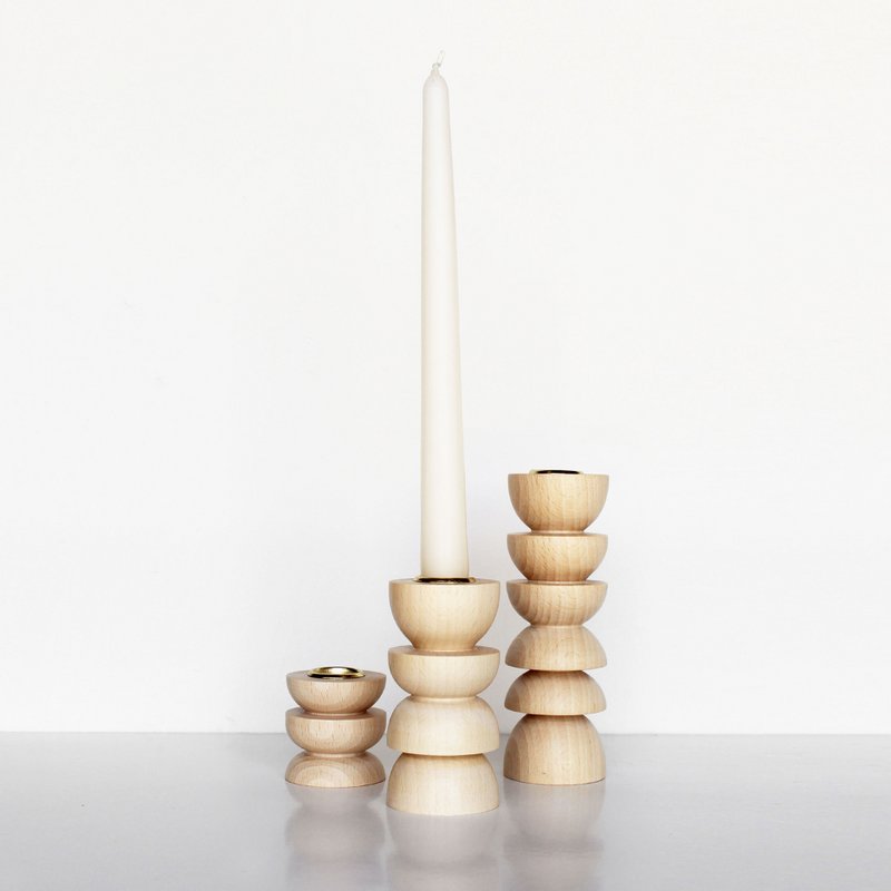Totem Holzkerzenhalter - Medium Nº 4