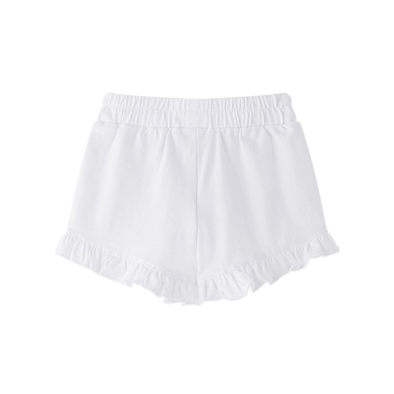 Shorts bianchi per neonata con volant BGV66612