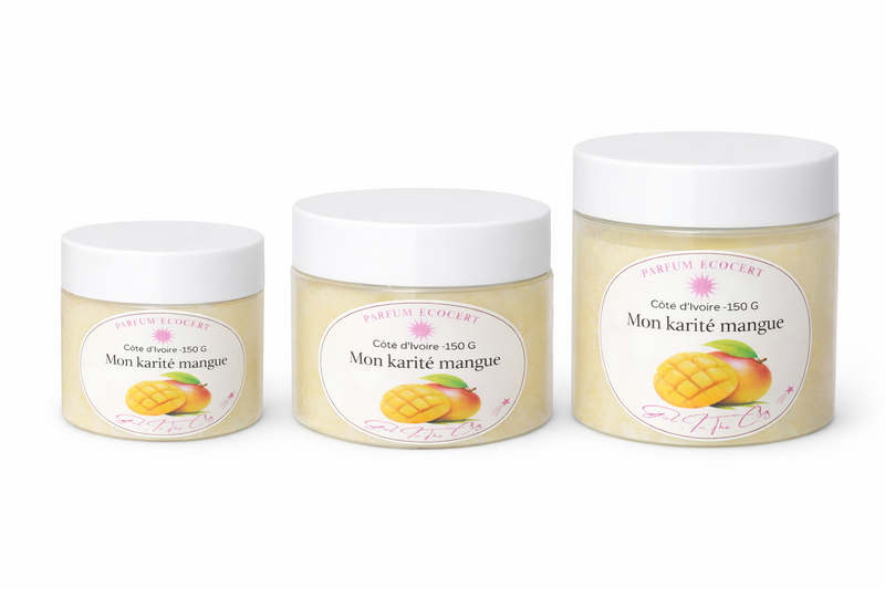 Natürliche Körperbutter Tropical Mango – reine Sheabutter