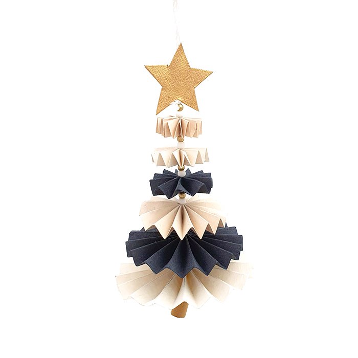 Juletræ dansende ornament bl/hv/nat sæt/2 900-013