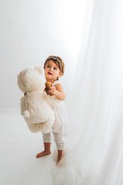 Unisex linen/cotton romper