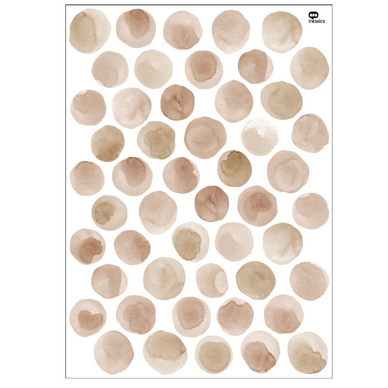 Akvarel prikker wallsticker