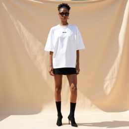 Oversized Statement T-Shirt – GOOD GIRL® - BAD HABITS Schwarz